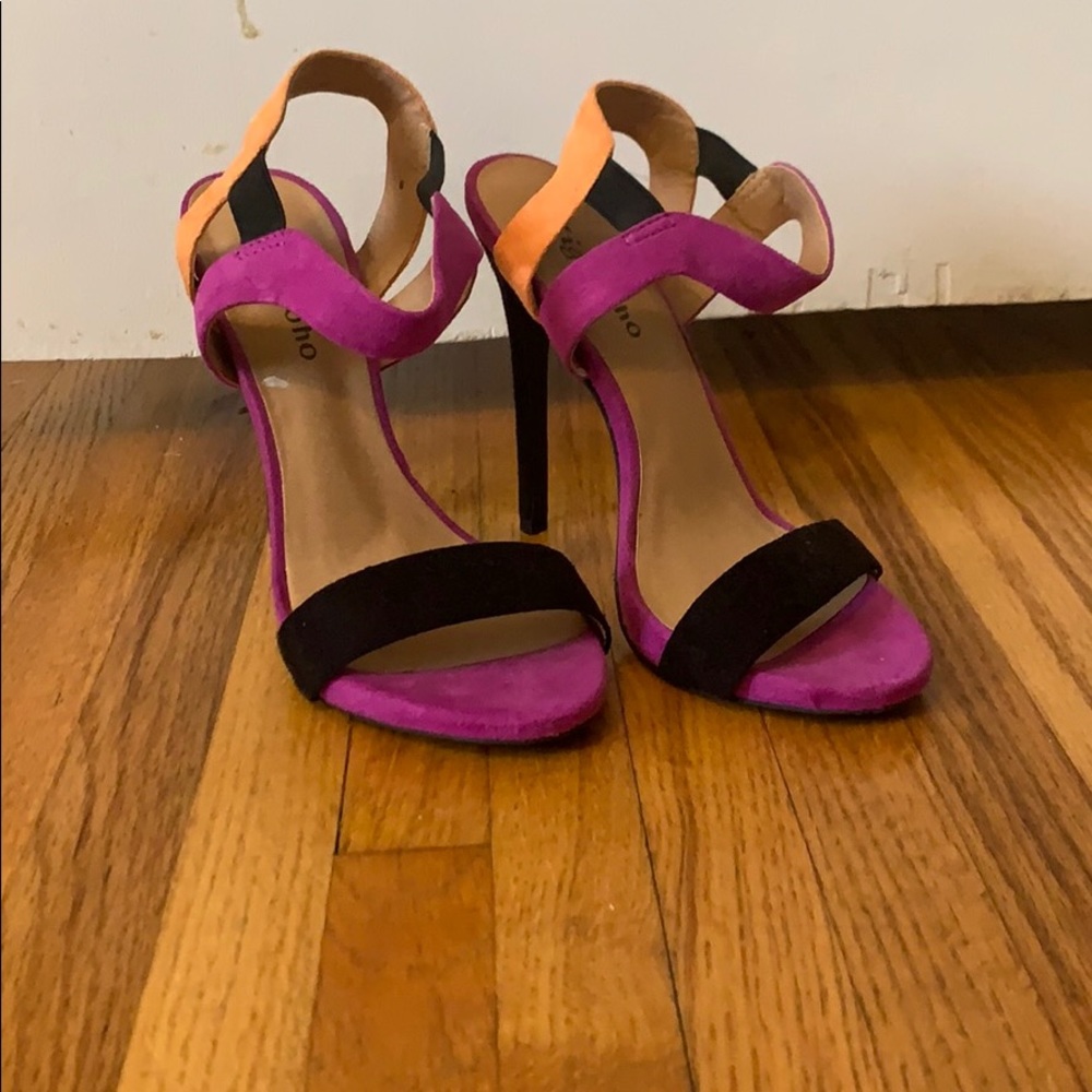 Colorful Suede High Heels